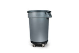 Universal Commercial Heavy-Duty Resin Garbage Can Dolly, Black H1C7 - product image 6