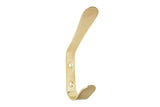 Utility Double Hook, Satin Brass R4J1 - product image 1