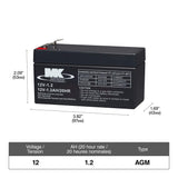 Battery 12-Volt 1.2 Ah SLA Battery, F1 Terminal Z3G5 - product image 1