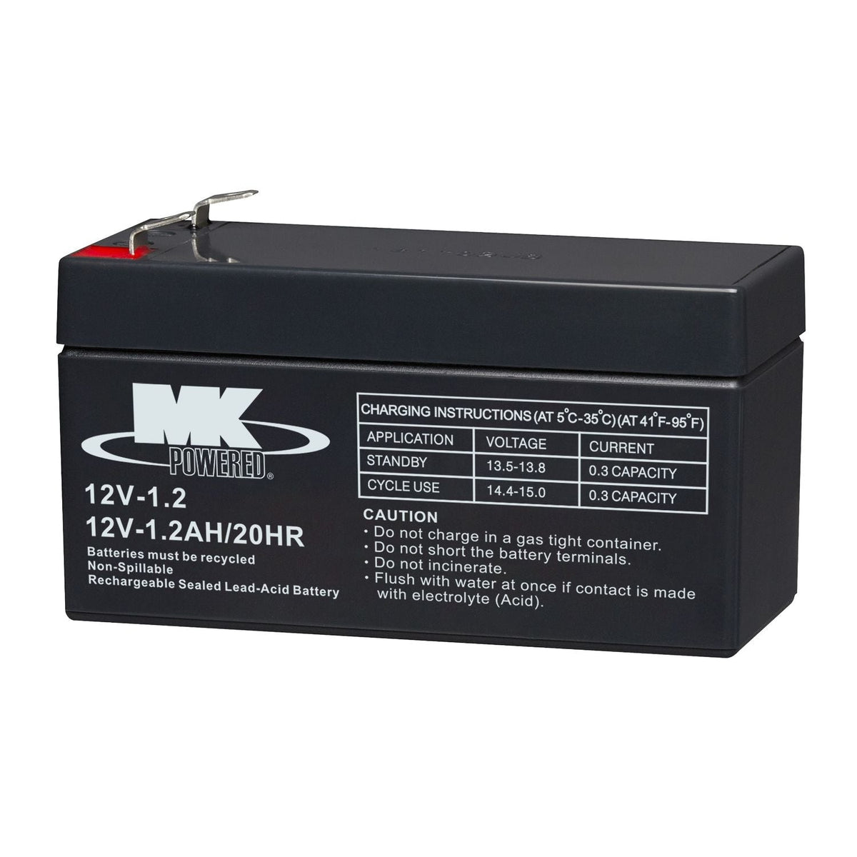 Battery 12-Volt 1.2 Ah SLA Battery, F1 Terminal Z3G5 - product image 2