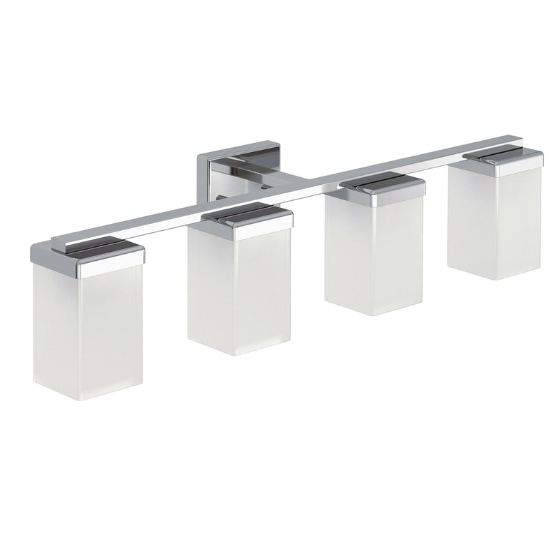 90-Degree Vanity Lighting Fixture, Chrome, 4-L P2B3