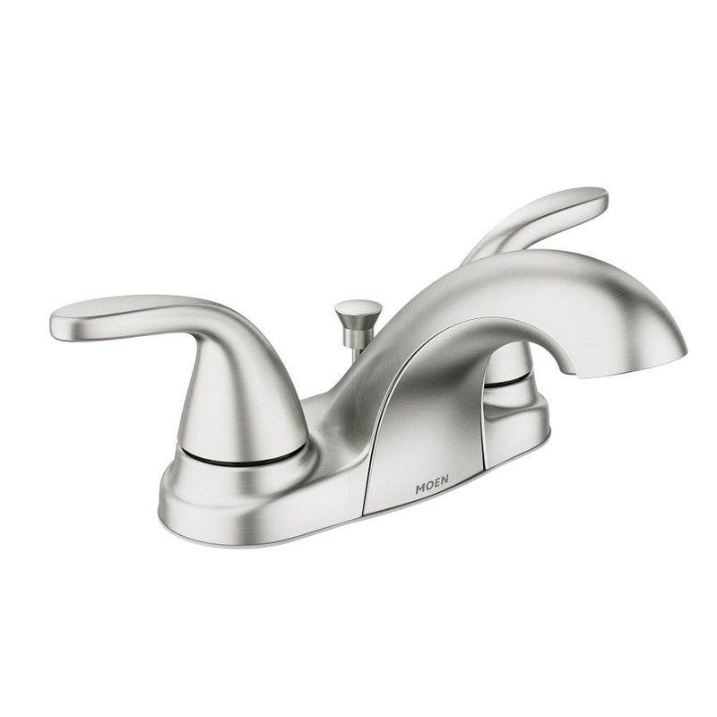 Adler Double Handle Bathroom Faucet, Spot Resist Brushed Nickel D8Y4