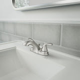 Adler Double Handle Bathroom Faucet, Spot Resist Brushed Nickel D8Y4 - product image 4