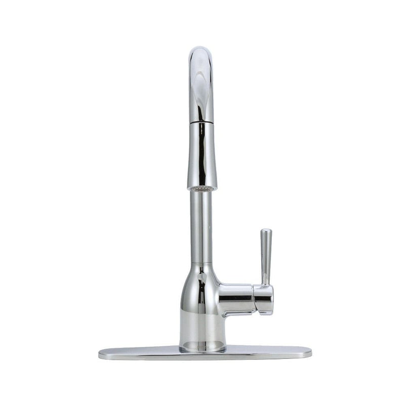 Adler Single Handle Pull-Down Kitchen Faucet, Chrome X3H9