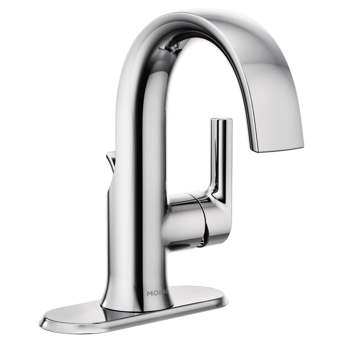 Doux Single Handle High Arc Bathroom Sink Faucet, Chrome Z6F4 - product image 2