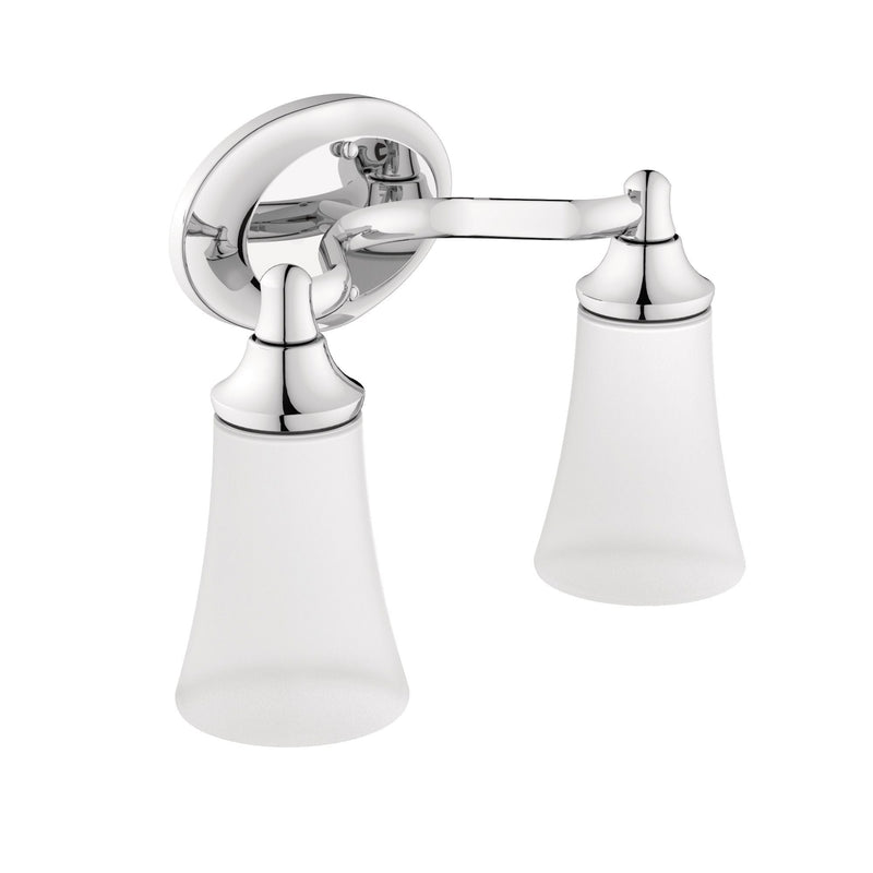 EVA Dual Vanity Lighting Fixture, Chrome X6J1