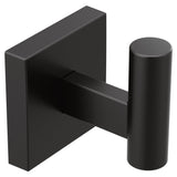 Triva Single Robe Hook, Matte Black Q6B2 - product image 1