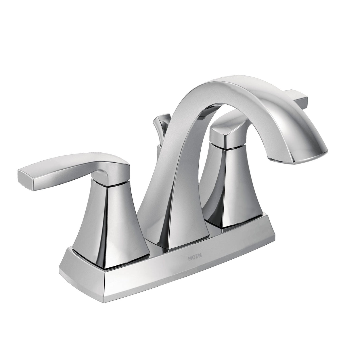 Voss Double Handle High Arc 4-in Centerset Bathroom Sink Faucet, Chrome D2X2 - product image 1