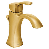 Voss Single Handle High Arc Bathroom Sink Faucet, Brushed Gold Q6O4 - product image 2