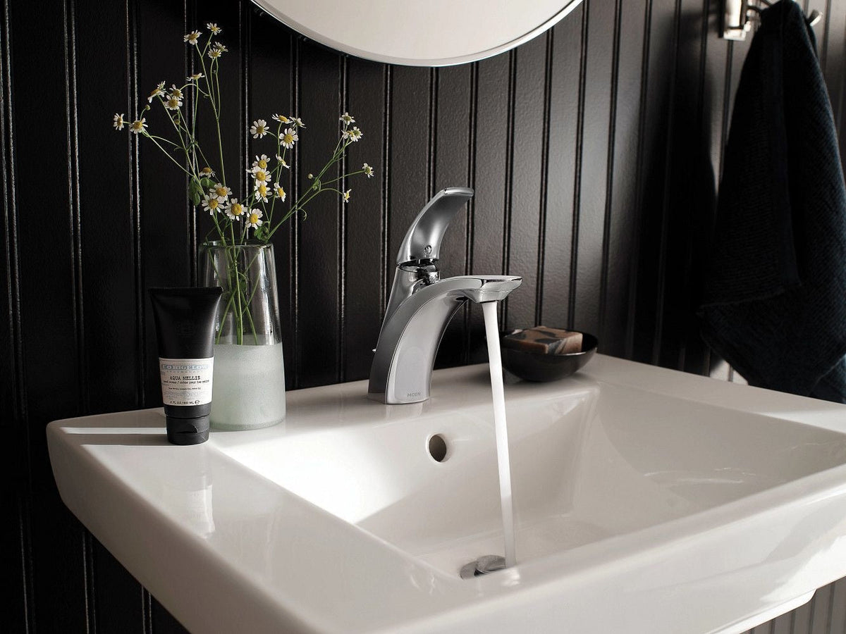 Zarina Single Handle High Arc Bathroom Faucet, Chrome W1N7 - product image 4