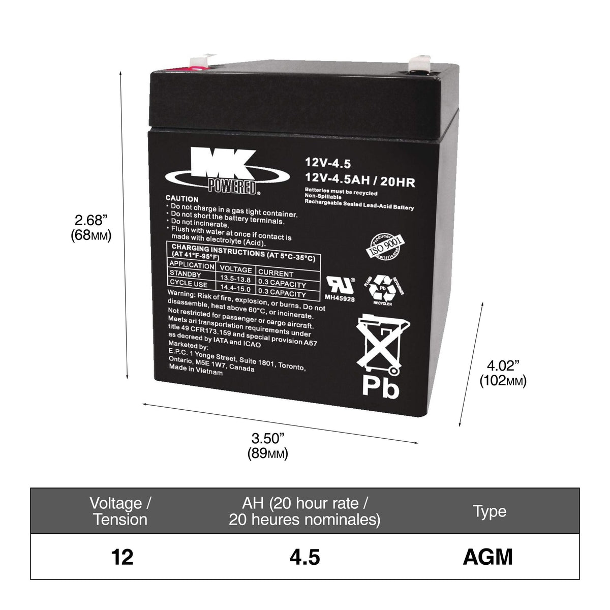 NAUTILUS EXTREME AGM Group Size 24 Battery L5M2 - product image 1