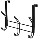 11.2" Over The Door Double Metal 3 Hook, Black Y7V8 - product image 1