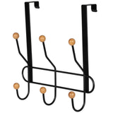 11.2" Over The Door Metal 3 Hook, Black D8T7 - product image 1