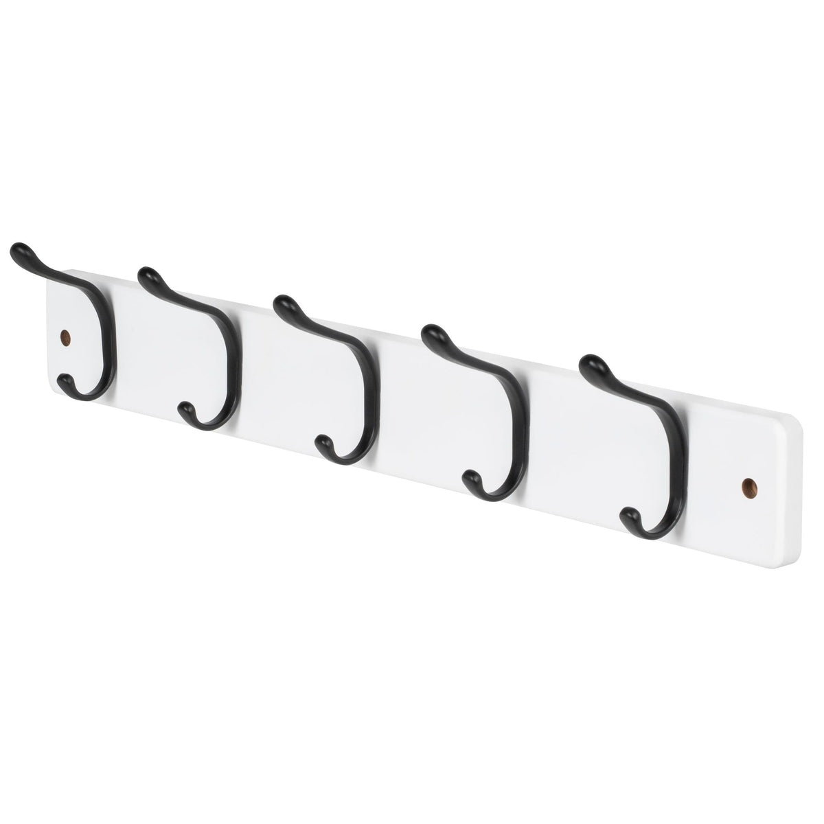21.6" Modern Wall 5 Hook Rack, White N6U7 - product image 1