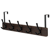 21.6" Traditional Wall 5 Hook Rack, Brown D8G2 - product image 1