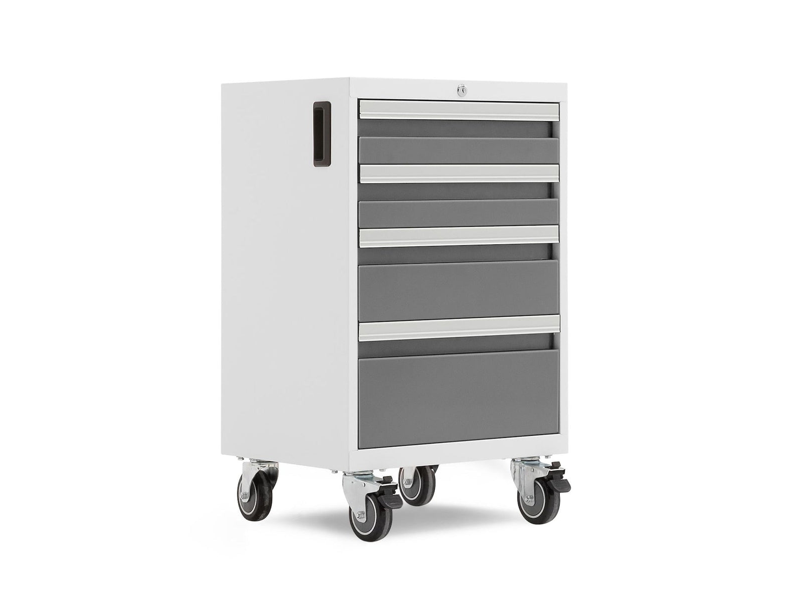 Bold 3.0 Series Lockable 4-Drawer Rolling Tool Cabinet, Fully-Welded, 600-lb Capacity, White/Platinum, 21-in Y8V9 - product image 1