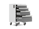 Bold 3.0 Series Lockable 4-Drawer Rolling Tool Cabinet, Fully-Welded, 600-lb Capacity, White/Platinum, 21-in Y8V9 - product image 2