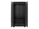 Bold Series Lockable 24-Gauge Steel RTA Storage Locker with 3 Shelves, Grey/Black, 36-in W5G8 - product image 4