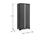 Bold Series Lockable 24-Gauge Steel RTA Storage Locker with 3 Shelves, Grey/Black, 36-in W5G8 - product image 5