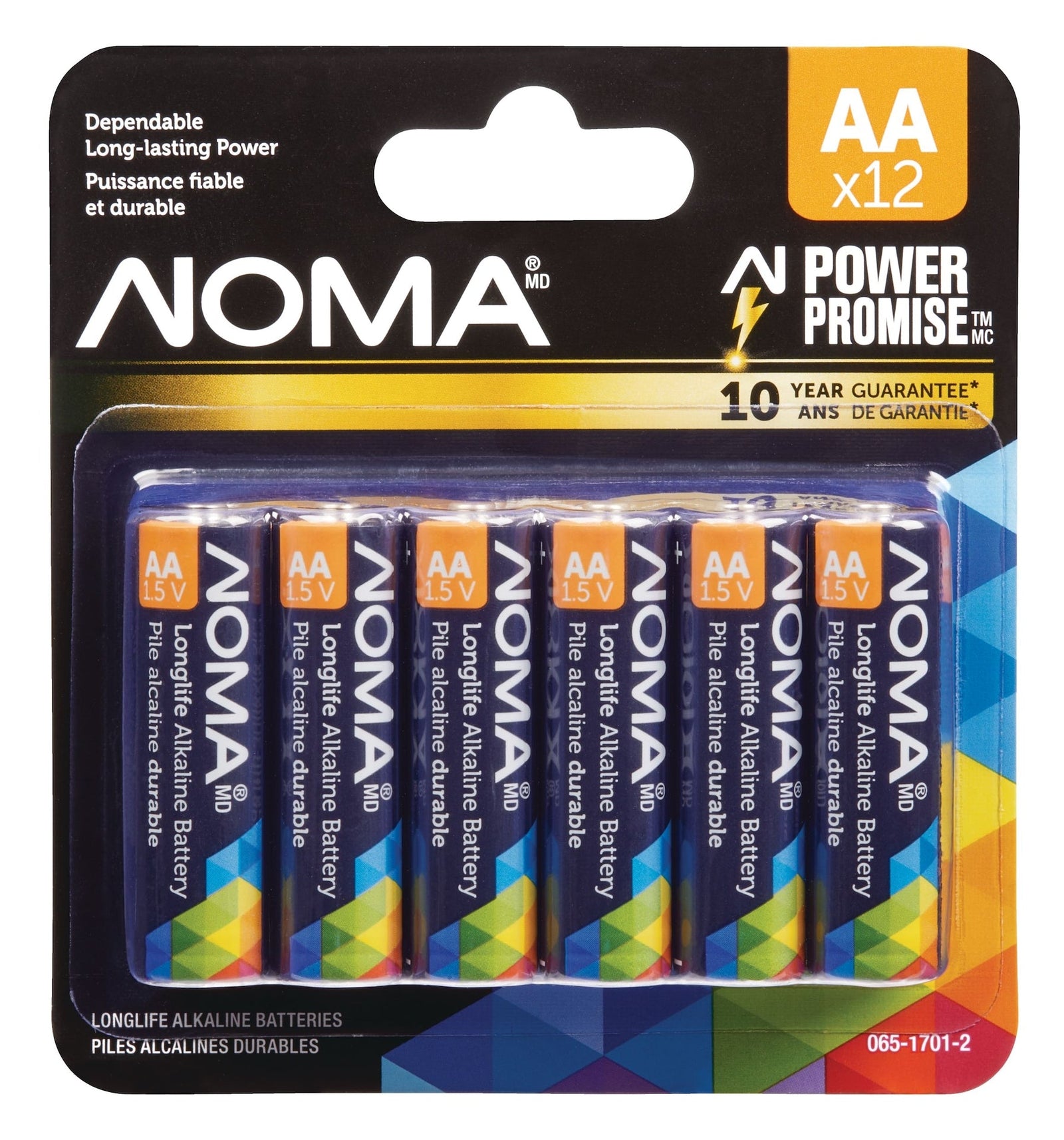 12-pk AA Alkaline Batteries, Long Lasting, All Purpose B3M5 - product image 1
