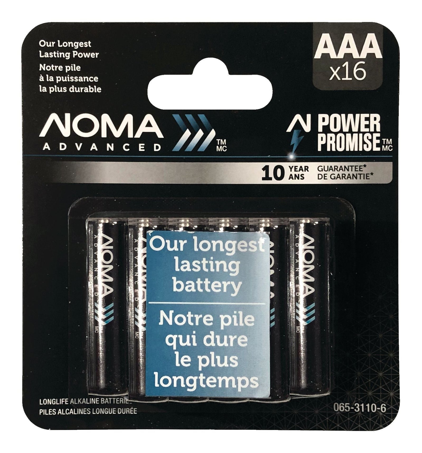 Advanced 16-pk AAA Alkaline Batteries, Long Lasting, All Purpose W9N3 - product image 1
