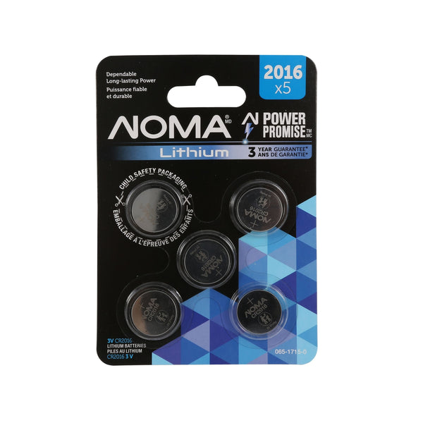 CR2016 3V / 3 Volt Lithium Coin Cell Batteries, Long Lasting, 5-pk K2X4