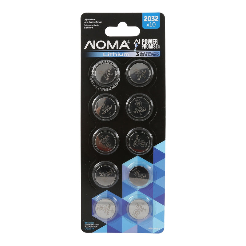 CR2032 Button Cell Batteries, 10-pk X2X0