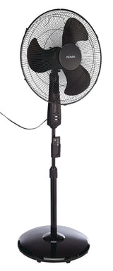 Oscillating Pedestal/Stand Fan with Remote Control, 3-Speed, Black, 18-in N0N8 - product image 3