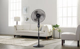 Oscillating Pedestal/Stand Fan with Remote Control, 3-Speed, Black, 18-in N0N8 - product image 7