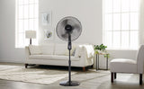 Oscillating Pedestal/Stand Fan with Remote Control, 3-Speed, Black, 18-in N0N8 - product image 8