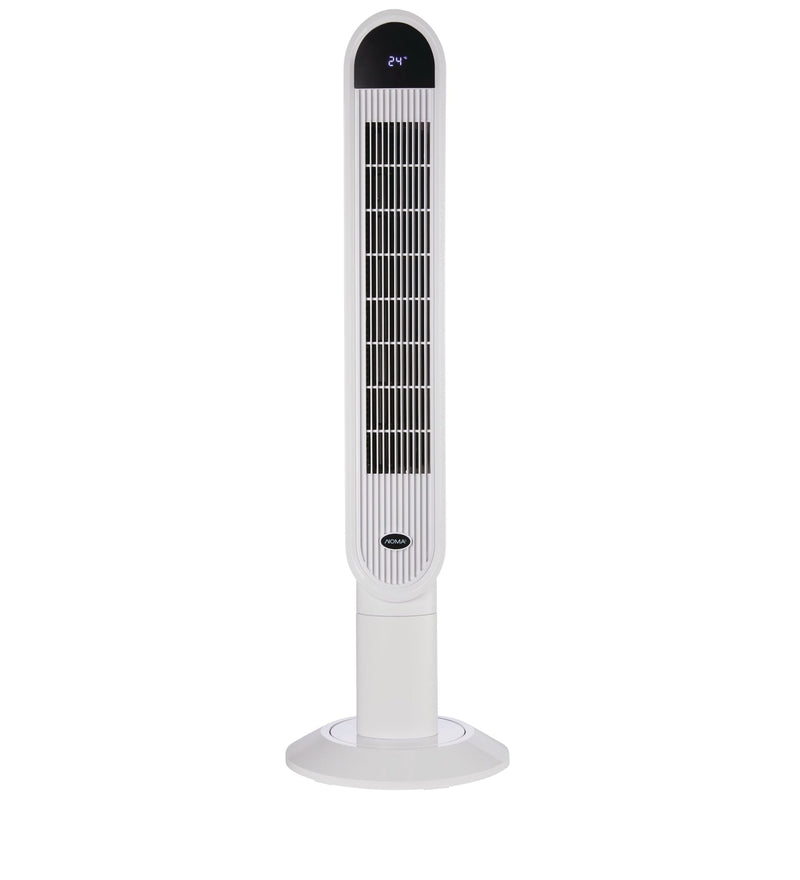 Oscillating Tower Fan, Remote Control, 3-Speed, White, 45-in J5D5
