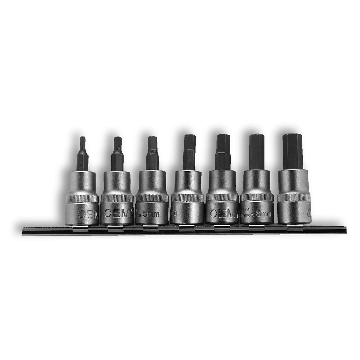 3/8-in Drive SAE Hex Socket Set, 7-pc, Assorted Sizes, 44003 E4N4 - product image 1