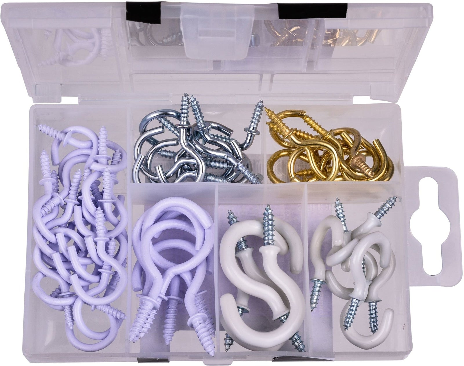 Cup Hooks Set, Assorted, 55-pk U1P3 - product image 1