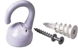 Elephant Ceiling Hook, 360 Swivels, Tool-Free, 100-lb Capacity, White A9H5 - product image 1