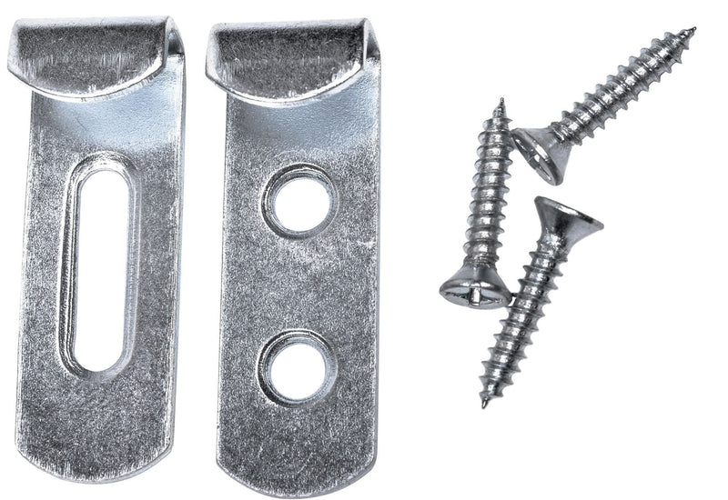 Invisible Mirror Holder, For Frameless Mirrors, Steel Construction, Silver, 4-pk U2M5