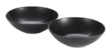 Dorset Large Coupe Stoneware Bowl Set, Oven Safe, 2-pk, Black Reactive Q3X8 - product image 1