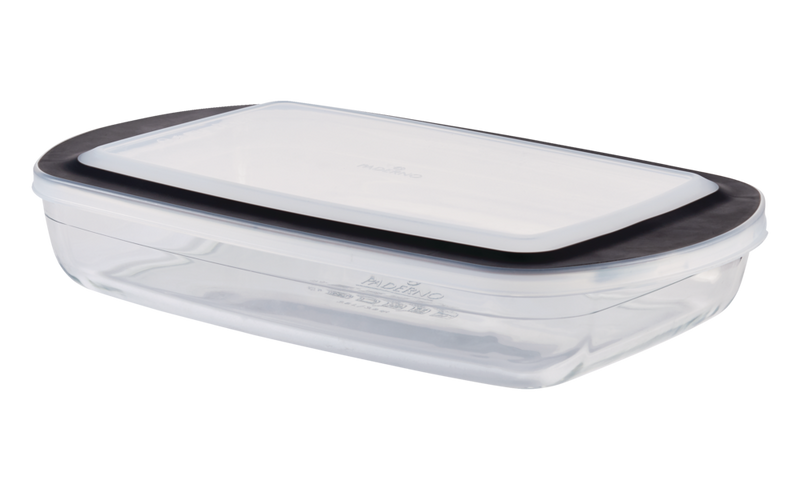 Glass Rectangular Baking Dish with Lid, 3.8-qt M5N3