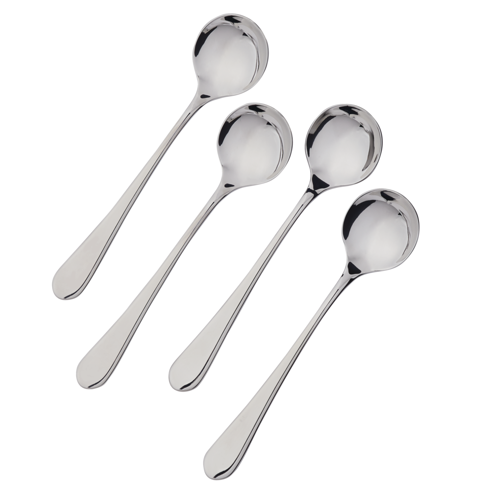 Stainless Steel Soup Spoons, 4-pc K6M6 - product image 1