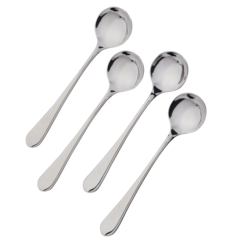 Stainless Steel Soup Spoons, 4-pc K6M6