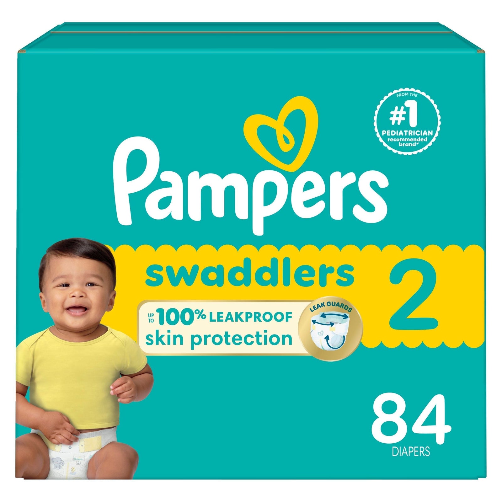 Swaddler Size 2 Leak-Free Baby Diapers, 84-pc Z1E4 - product image 1