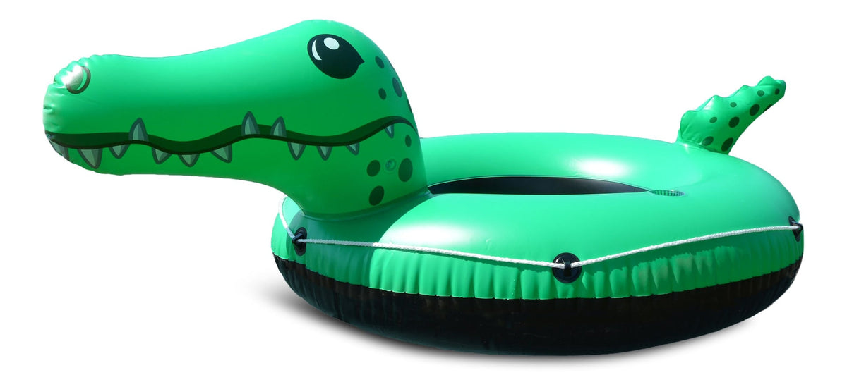 Inflatable Crocodile River/Lake Float Tube, 1-person, Green B4G5 - product image 1
