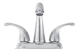 Double Handle Rigid Spout 4-in Centreset Bathroom Sink Faucet with Pop-Up Drain, Chrome K1X6 - product image 1