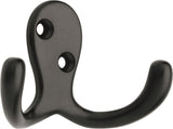 Stainless Steel Single Double Prong Robe Hooks, Assorted Colours, 4-pk J8Z9 - product image 1