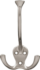 Stainless Steel Single Tri-Hooks, Satin Nickel, 3-pk U1R1 - product image 1