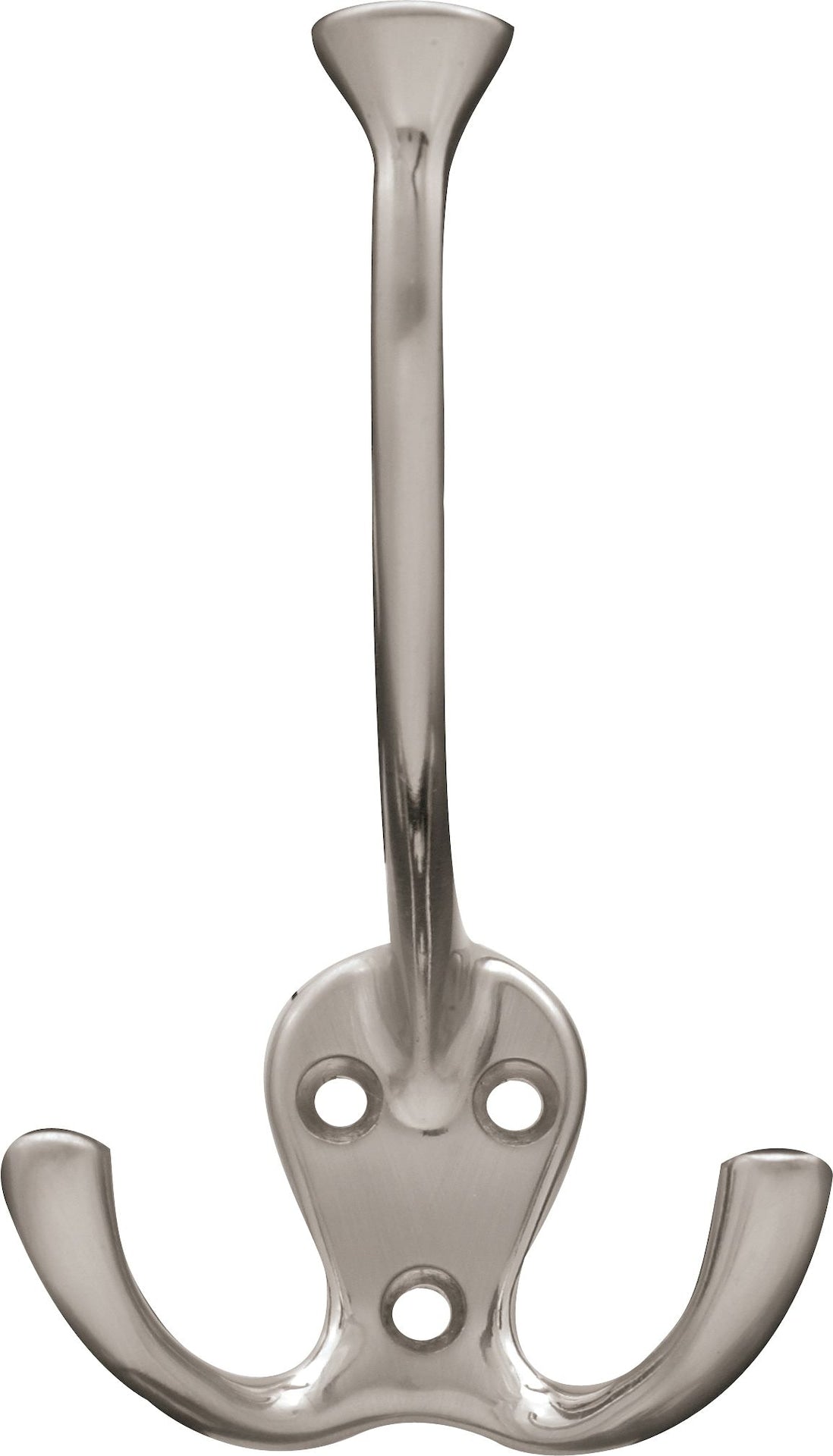 Stainless Steel Single Tri-Hooks, Satin Nickel, 3-pk U1R1 - product image 1