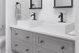 Breckenridge Single Handle High Arc Bathroom Sink Faucet, Push & Seal Drain, WaterSense Certified, Black S7U4 - product image 5