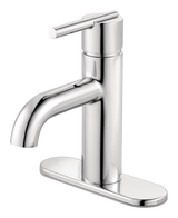 Fullerton Single Handle Single Hole 4-in Centreset Bathroom Sink Faucet, Push & Seal Drain, Chrome R1D4 - product image 2