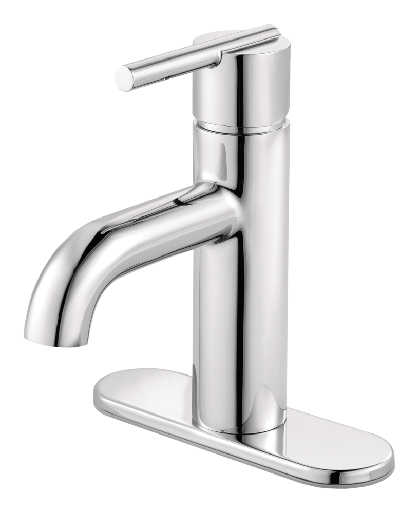 Fullerton Single Handle Single Hole 4-in Centreset Bathroom Sink Faucet, Push & Seal Drain, Chrome R1D4 - product image 2