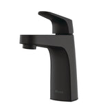 Matlock Single Handle High Arc Single Hole 4-in Centreset Bathroom Sink Faucet, Push & Seal Drain, Matte Black C6X4 - product image 2