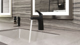 Matlock Single Handle High Arc Single Hole 4-in Centreset Bathroom Sink Faucet, Push & Seal Drain, Matte Black C6X4 - product image 8